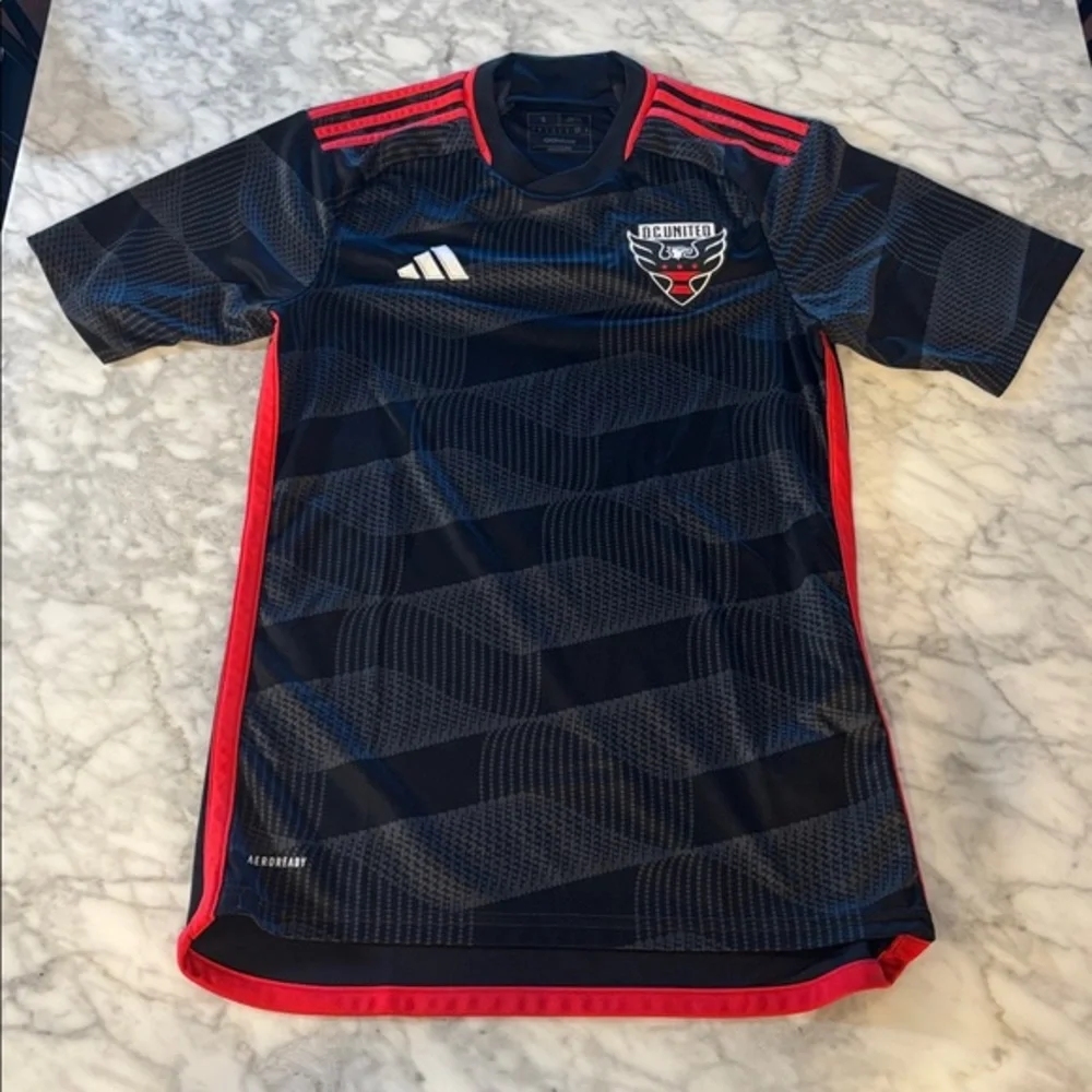 Adidas Black and Red DC United Jersey